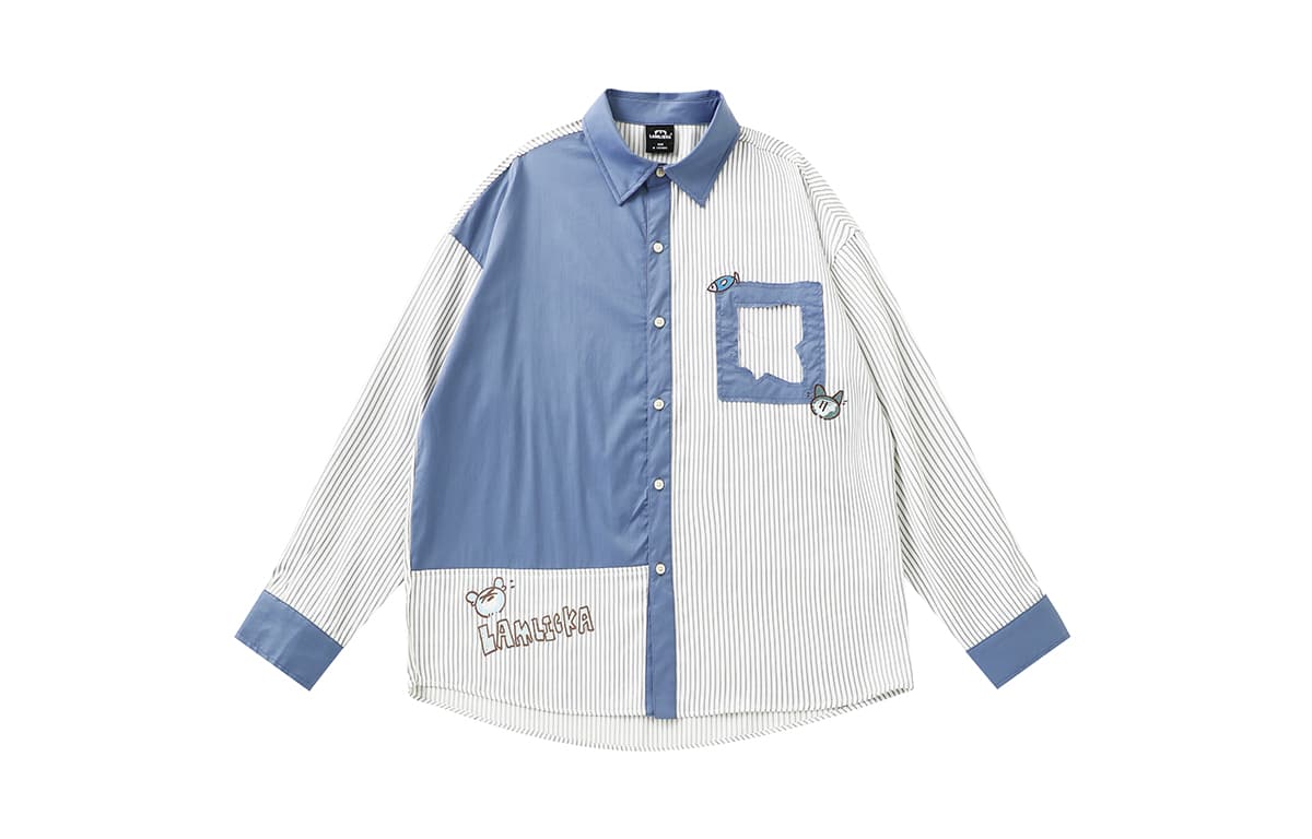 Рубашка LAMLICKA Blue Unisex Рубашки - изображение 1