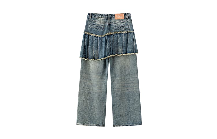 Джинсы CHUU Medium Denim Blue Women's Jeans CHUU Средний деним синий женский джинсы - изображение 2