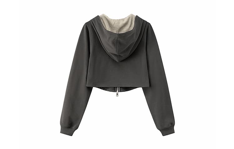 CHUU Carbon Gray Женское короткое пальто - изображение 2