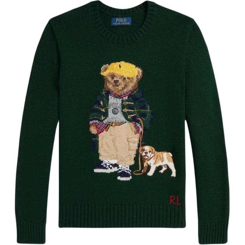 Polo Ralph Lauren Трикотаж Polo Bear FW25 Стандартный размер Зелёный Подростки - изображение 1