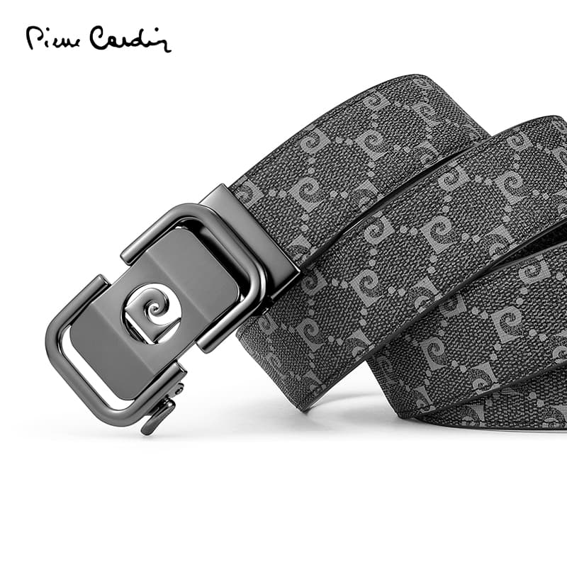 Ремень PIERRE CARDIN Ремни из коровьей кожи мужские черные ширина 3,5 см - изображение 3