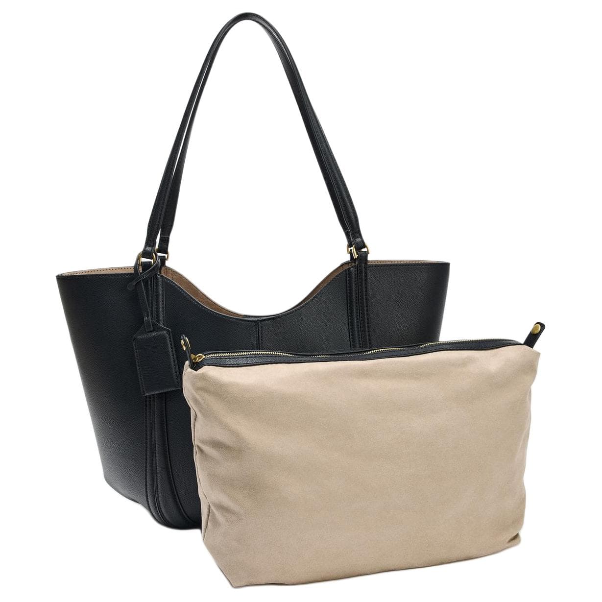 Мини-сумка ZARA MAXI Tote Bag Black - изображение 2