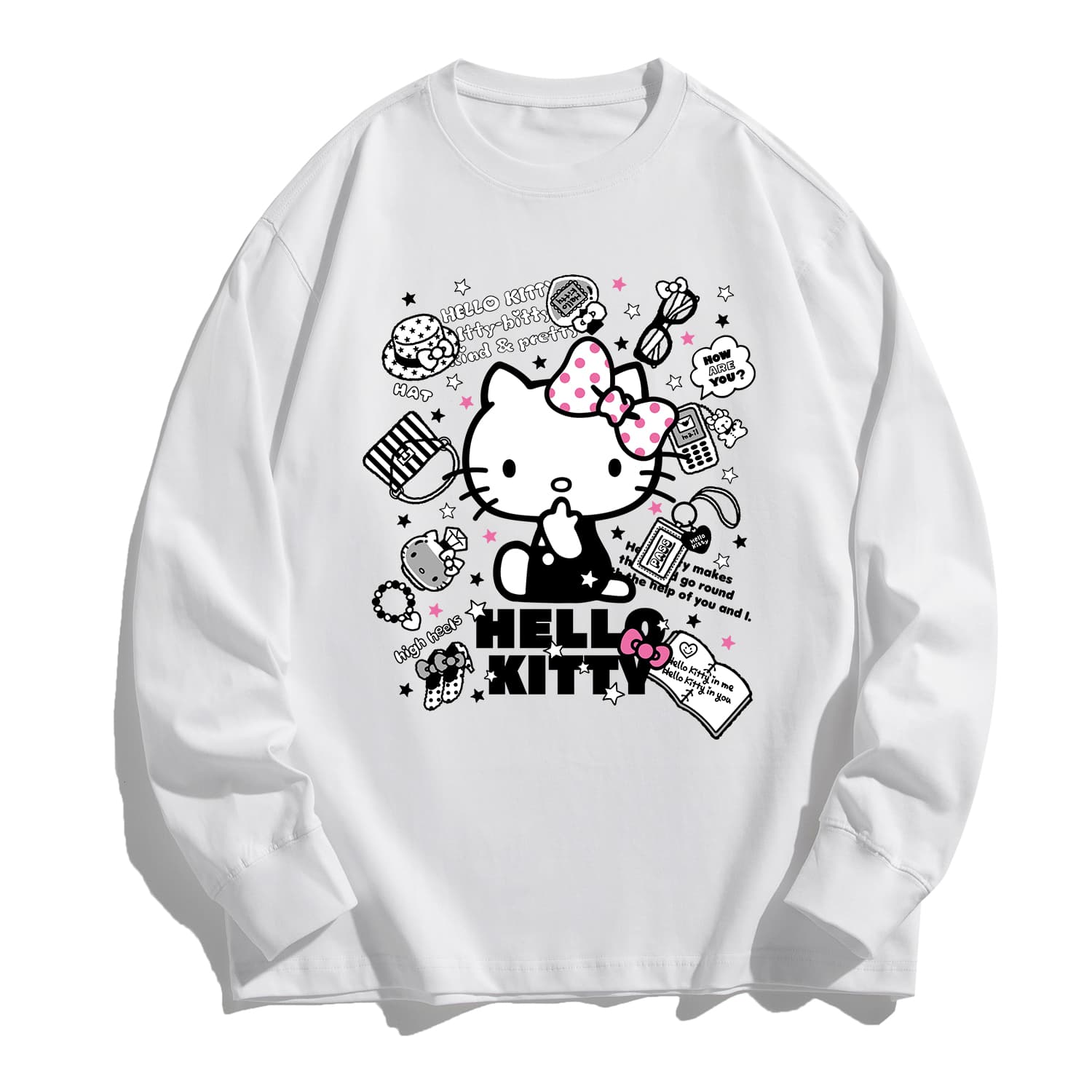 Футболка Sanrio x Hello Kitty Рубашка унисекс Hello Kitty T - изображение 1