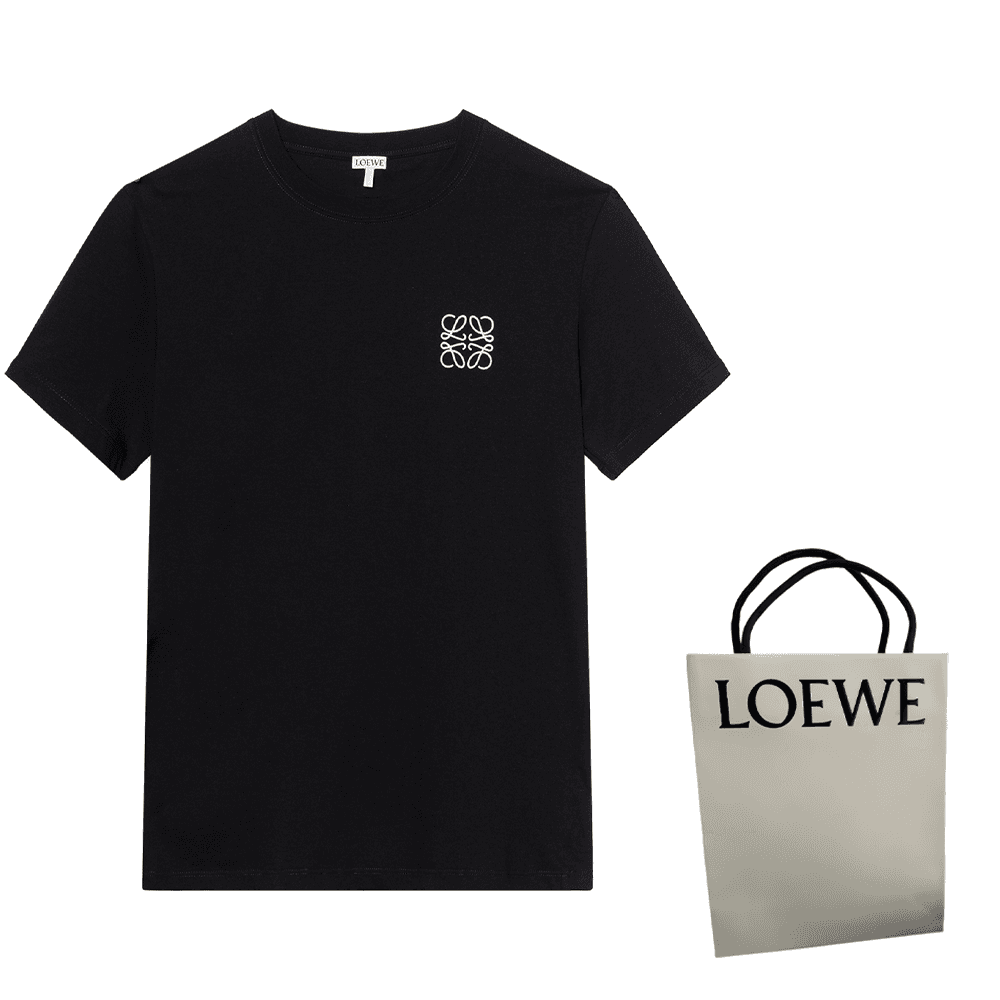Футболка LOEWE Anagram T-Shirt Black - изображение 13