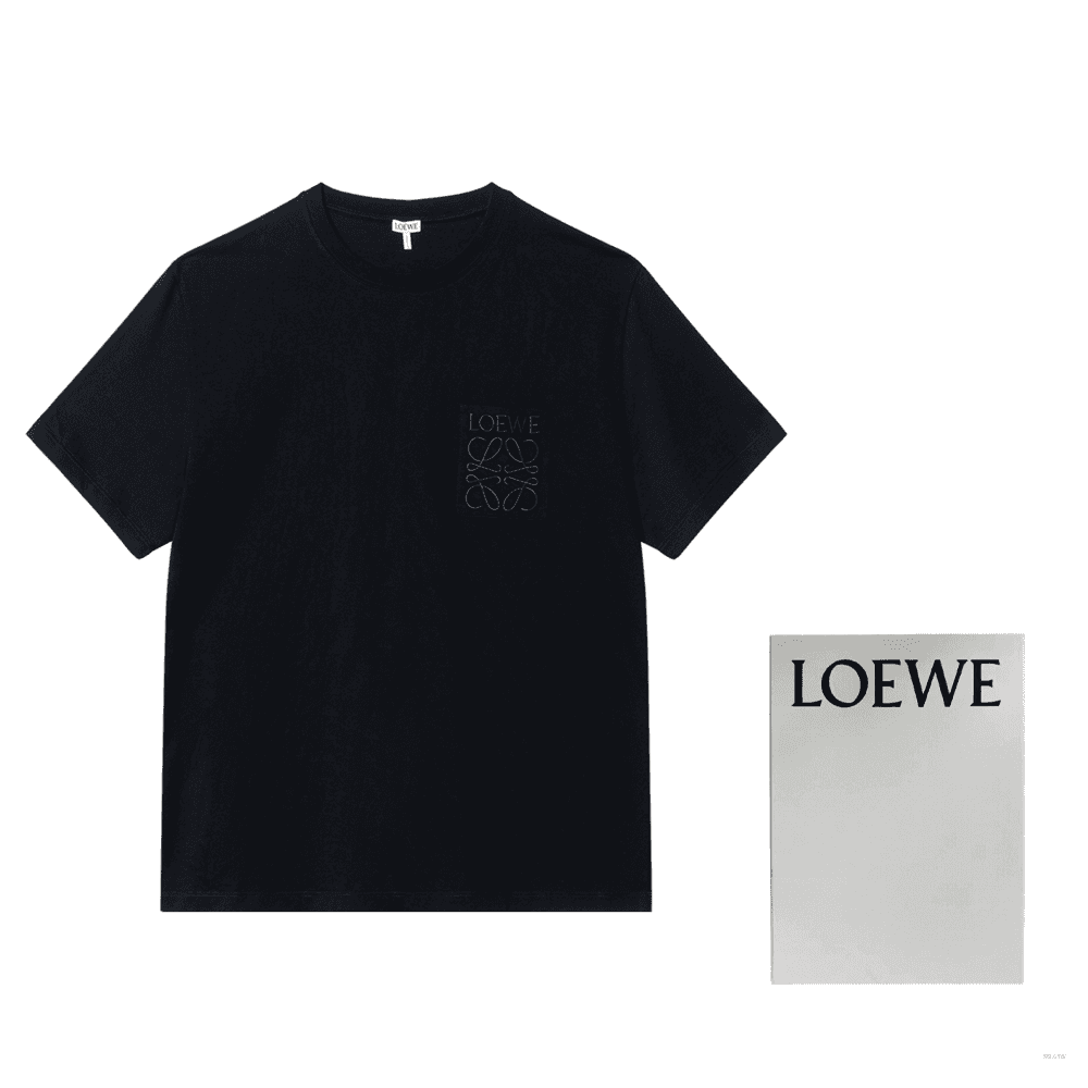 Футболка LOEWE SS24 Logo T-Shirt Black - изображение 8