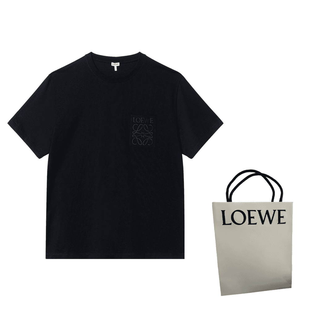 Футболка LOEWE SS24 Logo T-Shirt Black - изображение 7