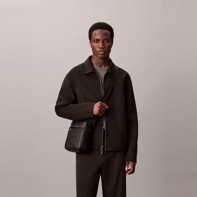 Сумка через плечо CALVIN KLEIN Сумка через плечо из смешанного материала Мужская Космический Черный - изображение 4