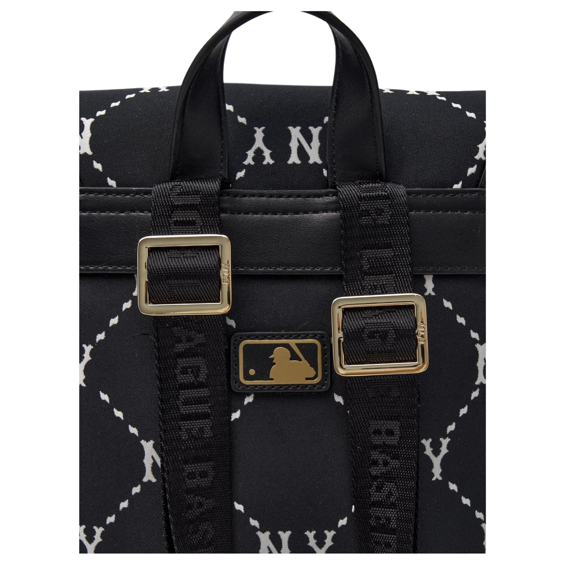 Рюкзак Mlb Base Logo Полиэфирное волокно Рюкзак Женские Черный - изображение 6