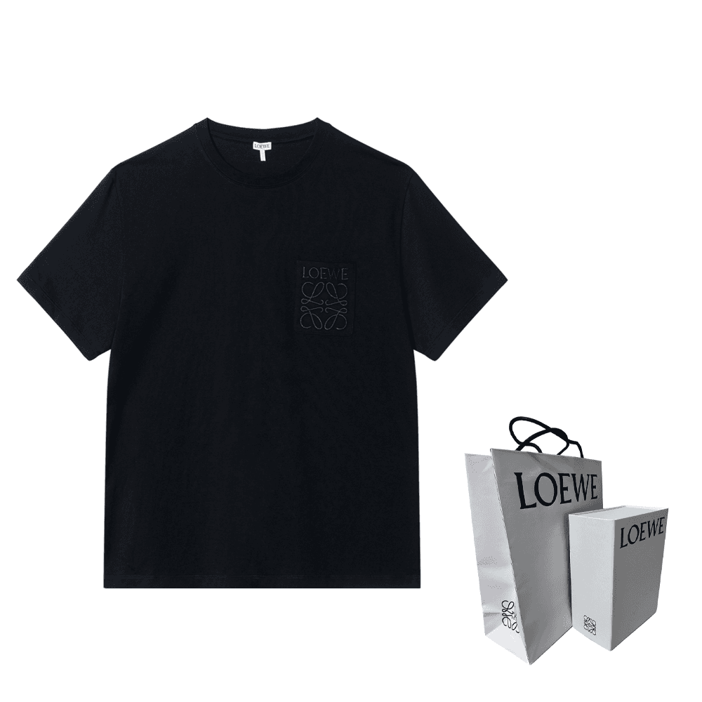 Футболка LOEWE SS24 Logo T-Shirt Black - изображение 9