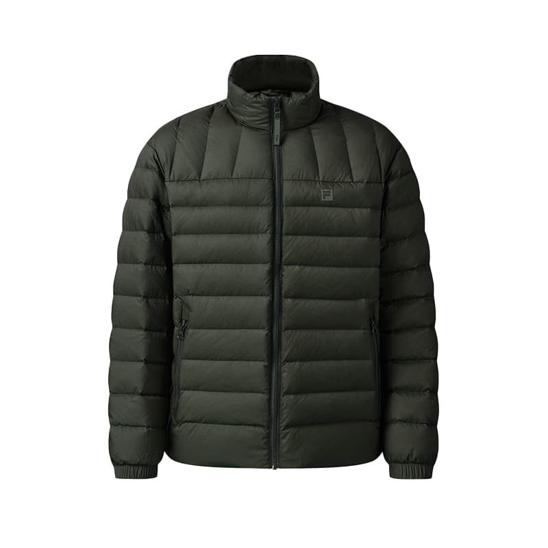 Зимняя куртка FILA Фитнес Пуховик Мужской Яшмовый - изображение 3