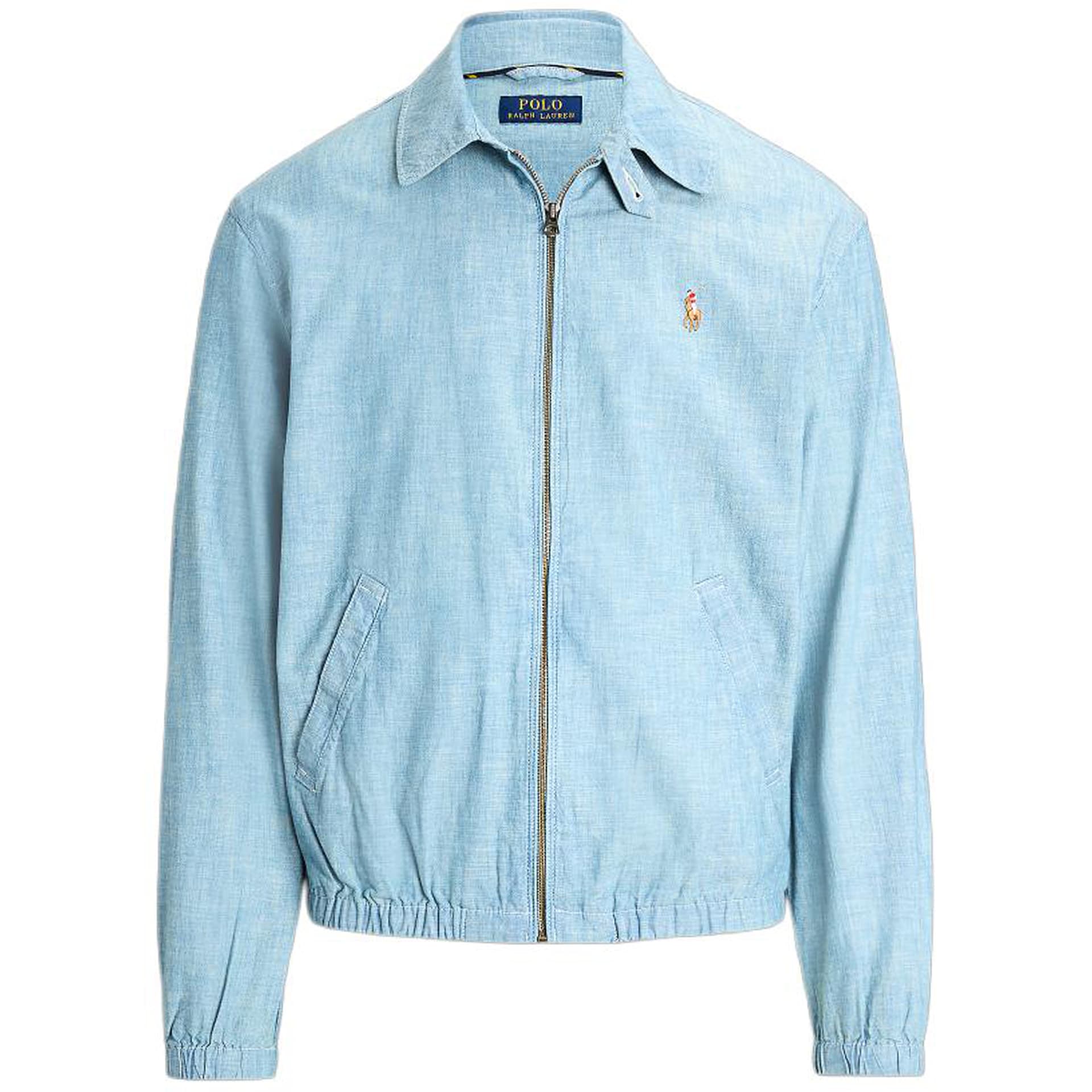 Куртка Polo Ralph Lauren SS24 Logo Embroidered Zip Jacket Indigo - изображение 1