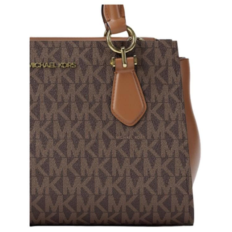 Сумка MICHAEL KORS MARILYN Покрытый холст Сумки Маленький Женские Коричневый - изображение 4