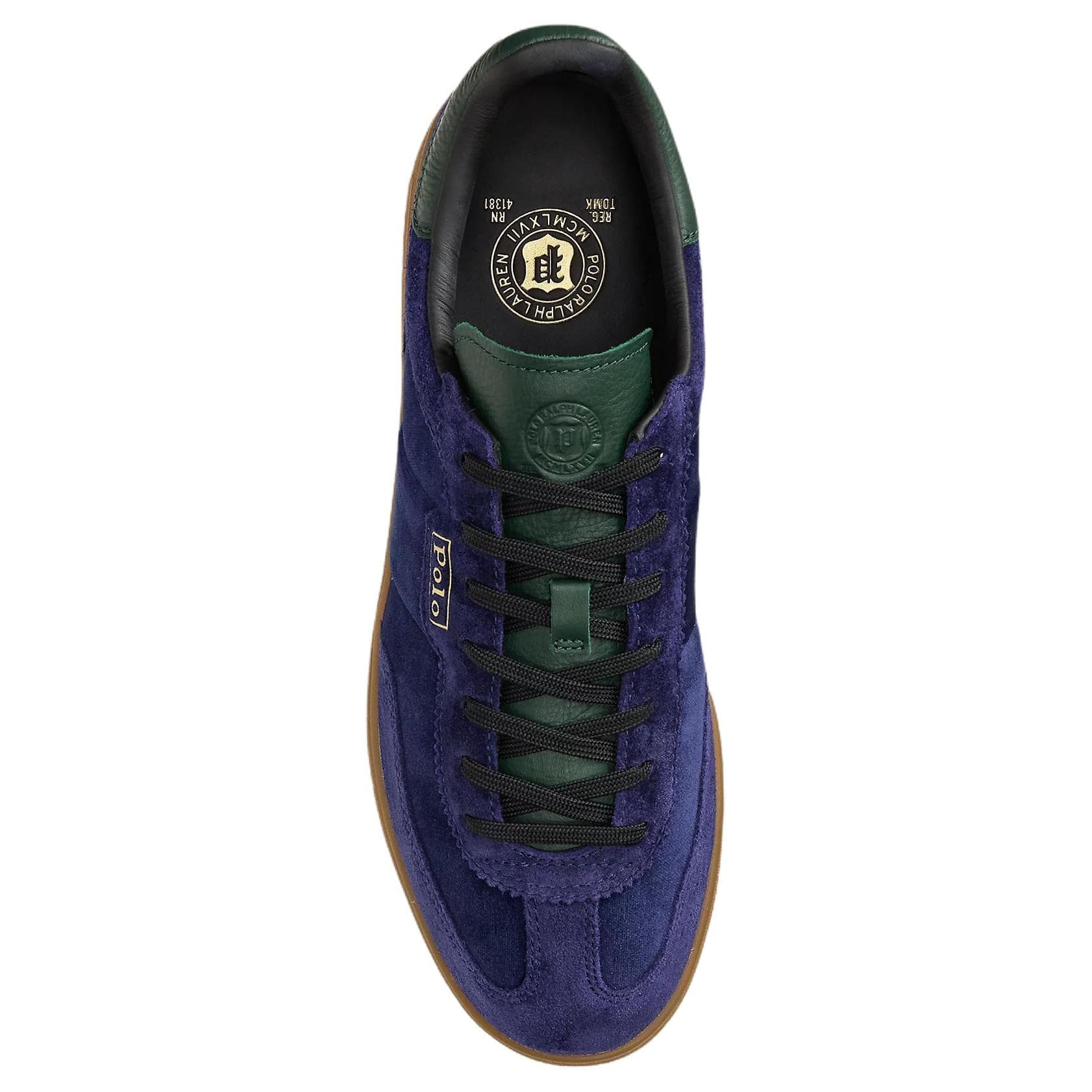 Кроссовки Polo Ralph Lauren Bedford Low Топ Скейтборд Обувь Мужская Морской Синий - изображение 4