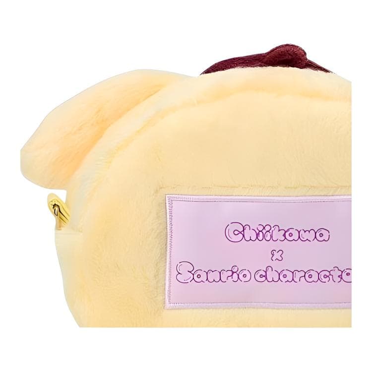 Мини-сумка Sanrio x Chikawa Совместная коллекция Помпомурин Съемный ремешок Полиэстер Сумка через плечо Обычный размер Женский Желтый - изображение 5