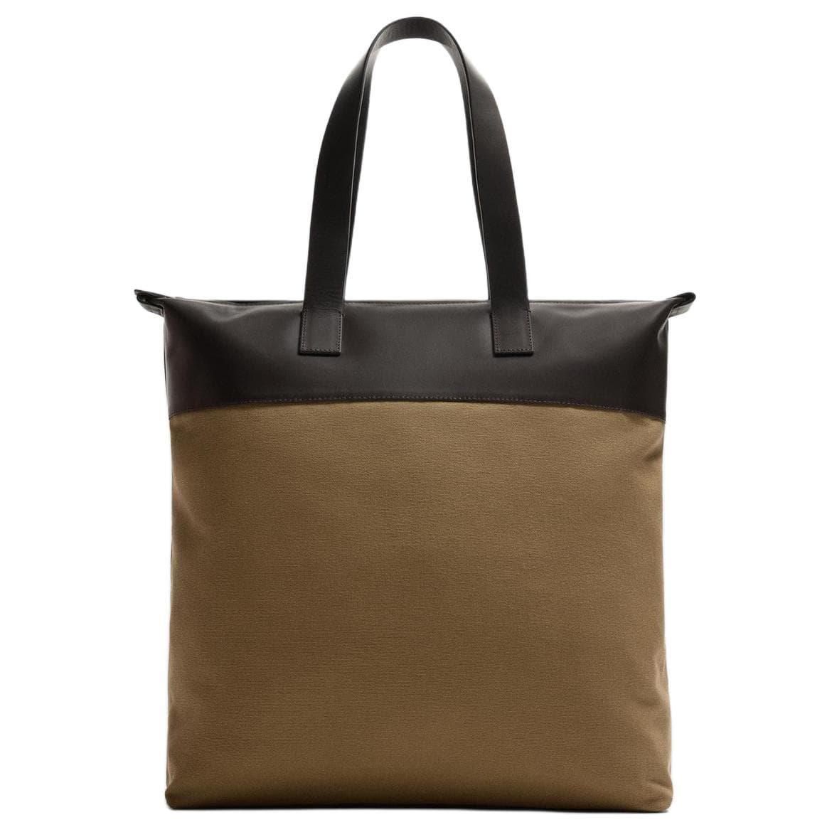 Мини-сумка ZARA Хлопок Волокно Сумка Мужская Бежевая - изображение 1