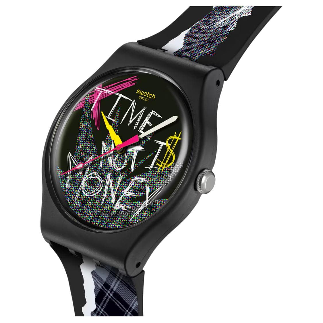 Часы SWATCH NO RULES Кварцевый механизм водонепроницаемость 30 м мужские наручные часы 41 мм многоцветный циферблат - изображение 2