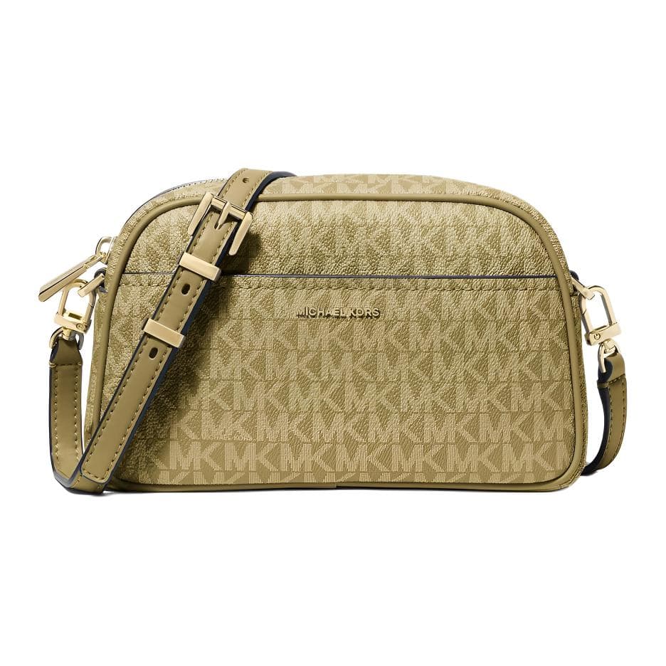 Мини-сумка MICHAEL KORS Jet Set Покрытый холст Плечевая сумка Маленькая Женская Фисташково-зеленый - изображение 1