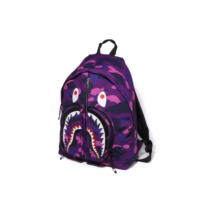 Рюкзак A BATHING APE Ткань Рюкзак Стандартный (Standard) Унисекс Темно-синий Фиолетовый Красный - изображение 2
