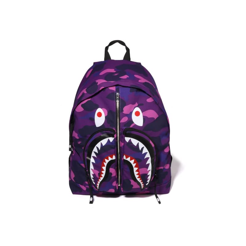 Рюкзак A BATHING APE Ткань Рюкзак Стандартный (Standard) Унисекс Темно-синий Фиолетовый Красный - изображение 1
