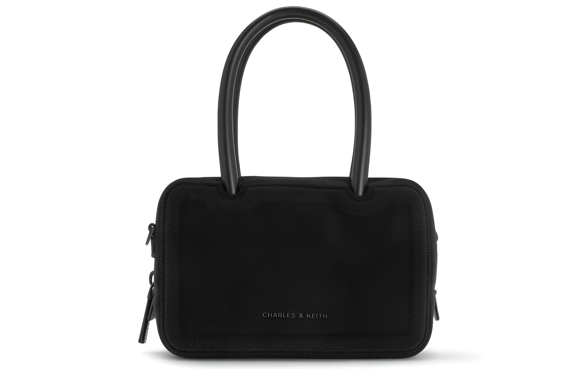 Сумка CHARLES KEITH ПУ (полиуретан) текстильная смесь ручная сумка сумка через плечо маленькая женская черная - изображение 1