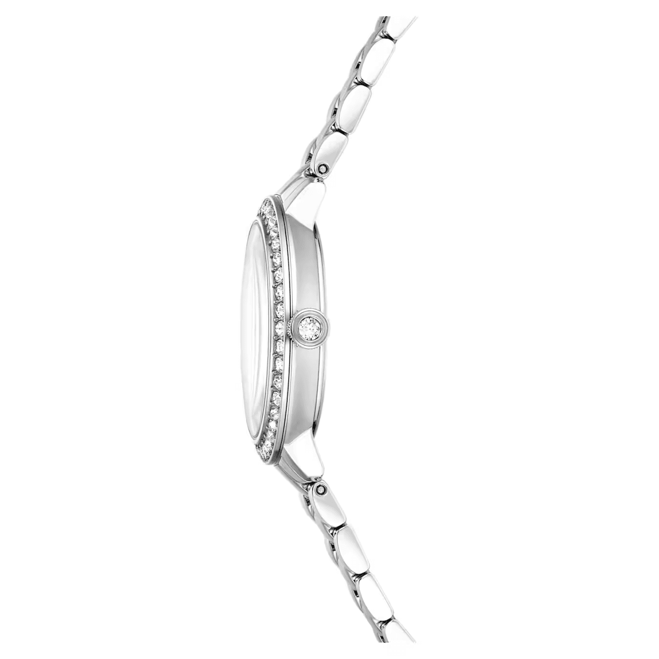 Механические часы Swarovski Matri Часы на запястье Кварцевый механизм Металлический ремешок Шнуровка 30 мм Серебристый циферблат - изображение 6