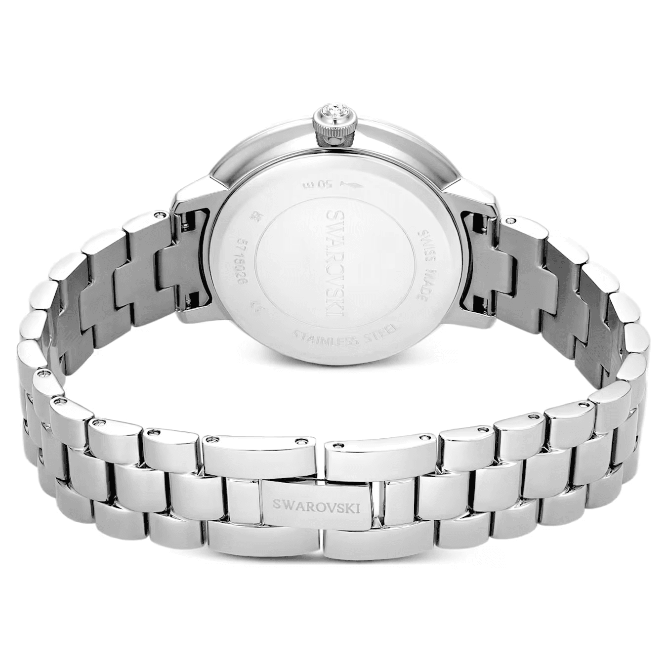 Механические часы Swarovski Matri Часы на запястье Кварцевый механизм Металлический ремешок Шнуровка 30 мм Серебристый циферблат - изображение 3