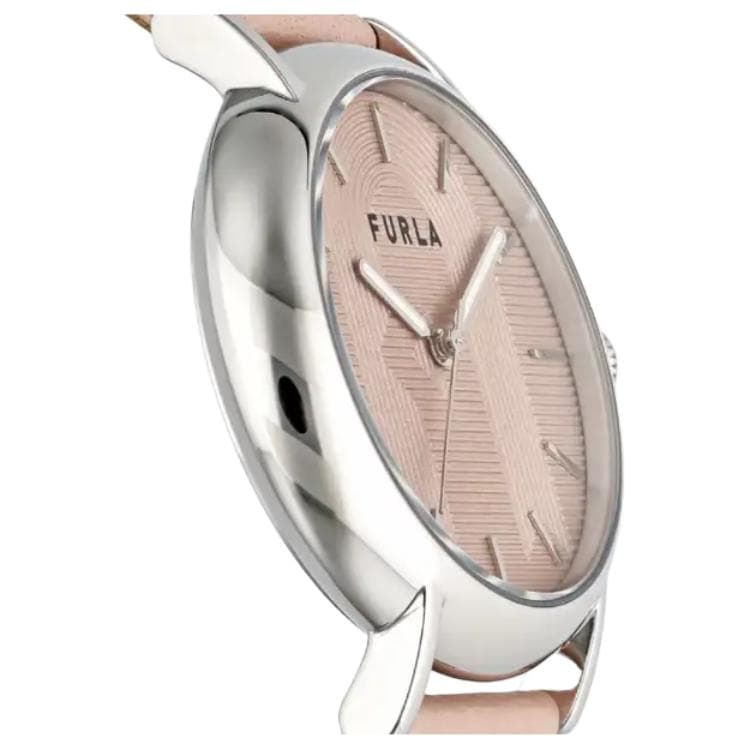 Механические часы Furla Часы с ремешком на запястье кварцевый механизм кожа коровы шнуровка 37,5 мм розовый циферблат женские часы - изображение 3