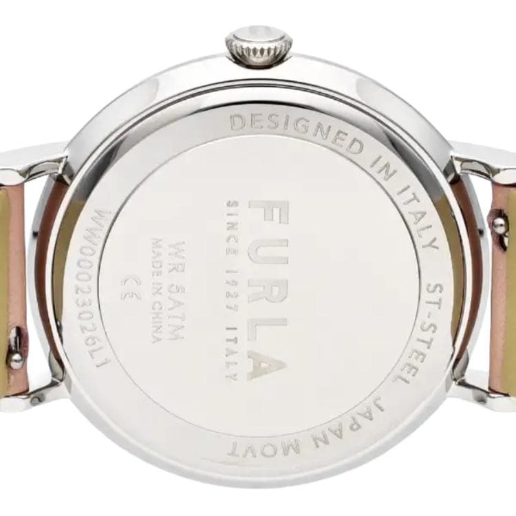 Механические часы Furla Часы с ремешком на запястье кварцевый механизм кожа коровы шнуровка 37,5 мм розовый циферблат женские часы - изображение 5