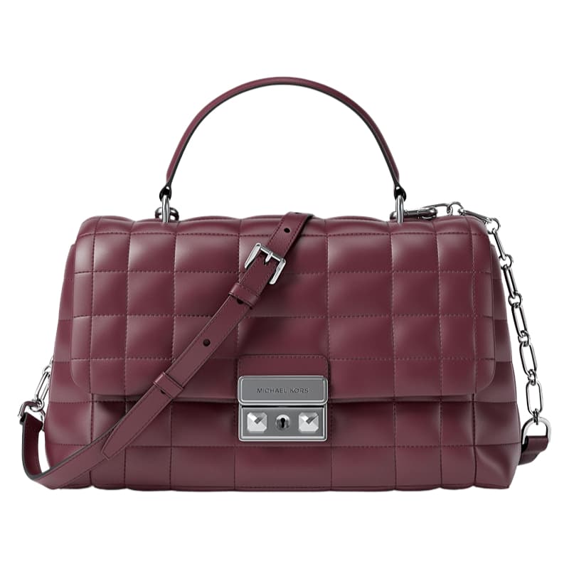 Сумка MICHAEL KORS Tribeca Овчина Сумка через плечо Сумка Средняя Женская Коричневая Красная - изображение 1