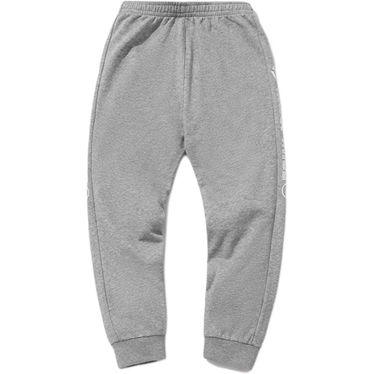 Li NING Young Спортивные трикотажные брюки Sports Life Collection Вересковый серый Детский - изображение 2