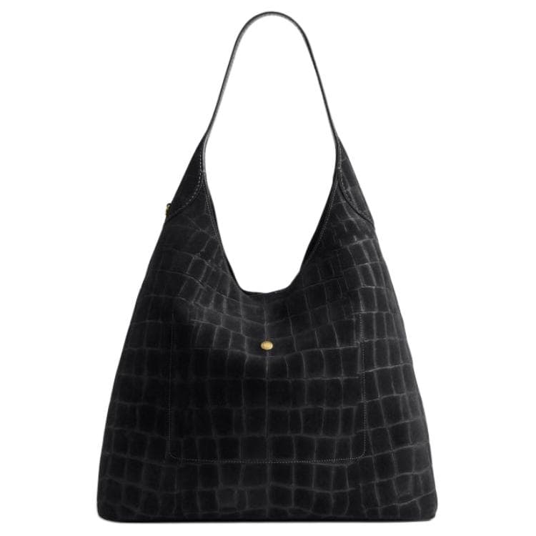 Мини-сумка COACH Brooklyn Коровья кожа Бродяга Сумка на плечо Большая Женская Черная - изображение 5