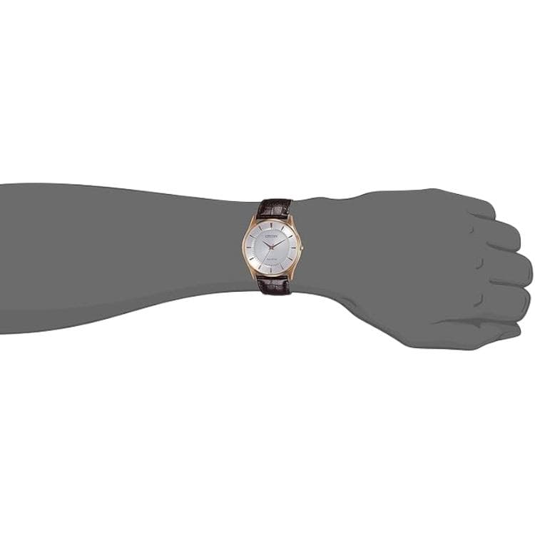 Часы CITIZEN Eco Drive ['50' 149262]M Водонепроницаемый Освежающий вариант Кварцевый механизм Корова Кожа Шнуровка Часы - изображение 4