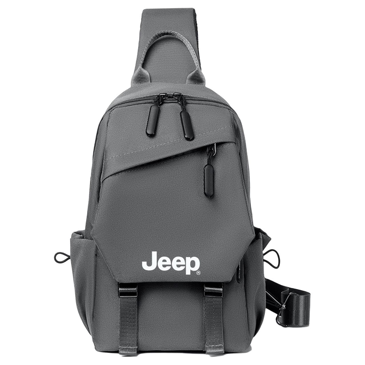Нагрудная сумка Jeep Oxford Слинг Сумка (Slings) Стандартная (Standard) Унисекс Черный Серый Синий - изображение 4