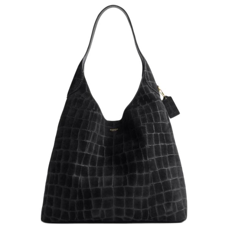 Мини-сумка COACH Brooklyn Коровья кожа Бродяга Сумка на плечо Большая Женская Черная - изображение 1