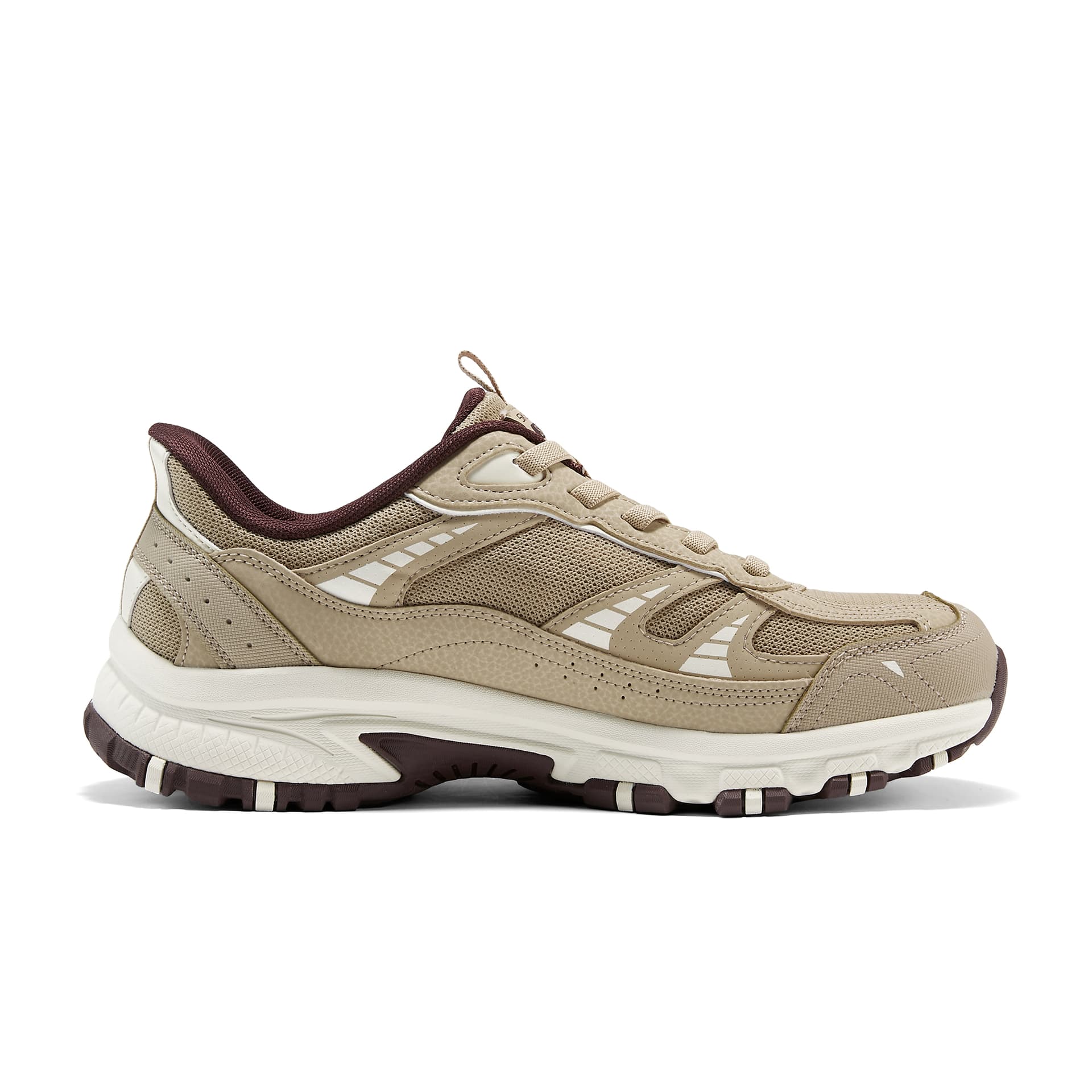 Кроссовки Skechers OUTDOOR MENS Устойчивая к истиранию Низкая Повседневная Обувь Мужская Коричневый Белый - изображение 2