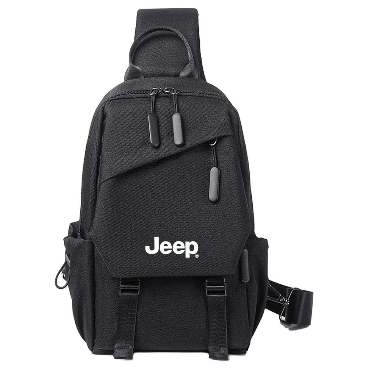 Нагрудная сумка Jeep Oxford Слинг Сумка (Slings) Стандартная (Standard) Унисекс Черный Серый Синий - изображение 1