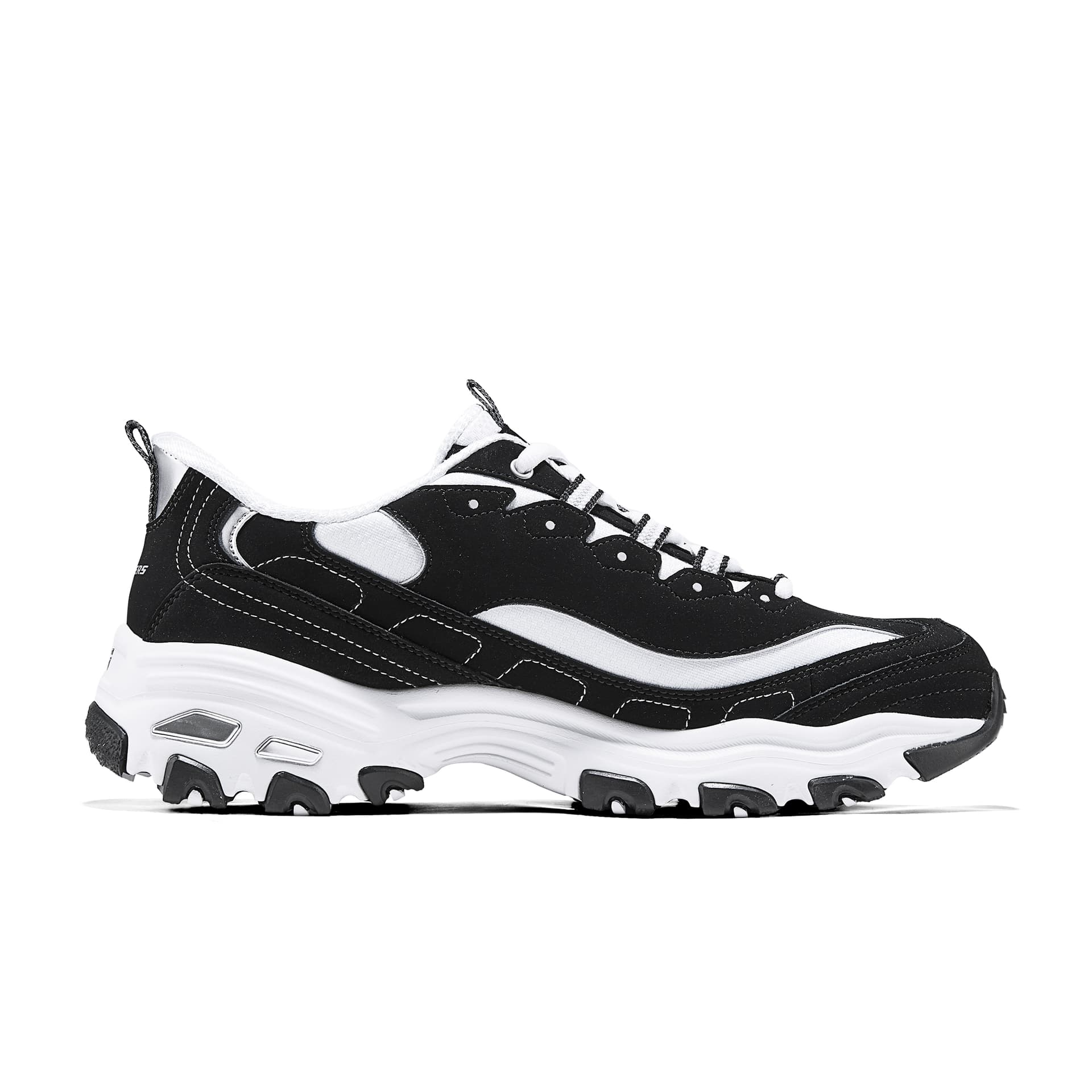 Кроссовки Skechers D'Lites 1,0 Low Топ Массивные кроссовки Мужской Черный белый - изображение 2