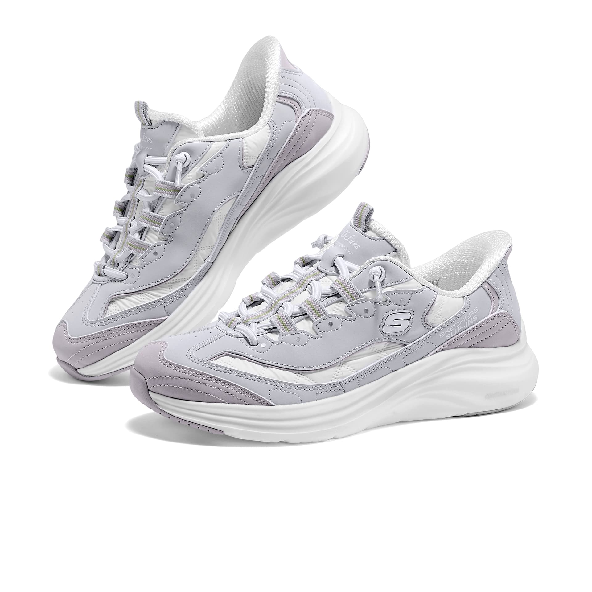 Кроссовки Skechers Sport ЖЕНСКАЯ Обувь Текстиль Синтетическая Кожа Дышащий Низкий Верх Повседневная Обувь ЖЕНСКАЯ Лаванда - изображение 3