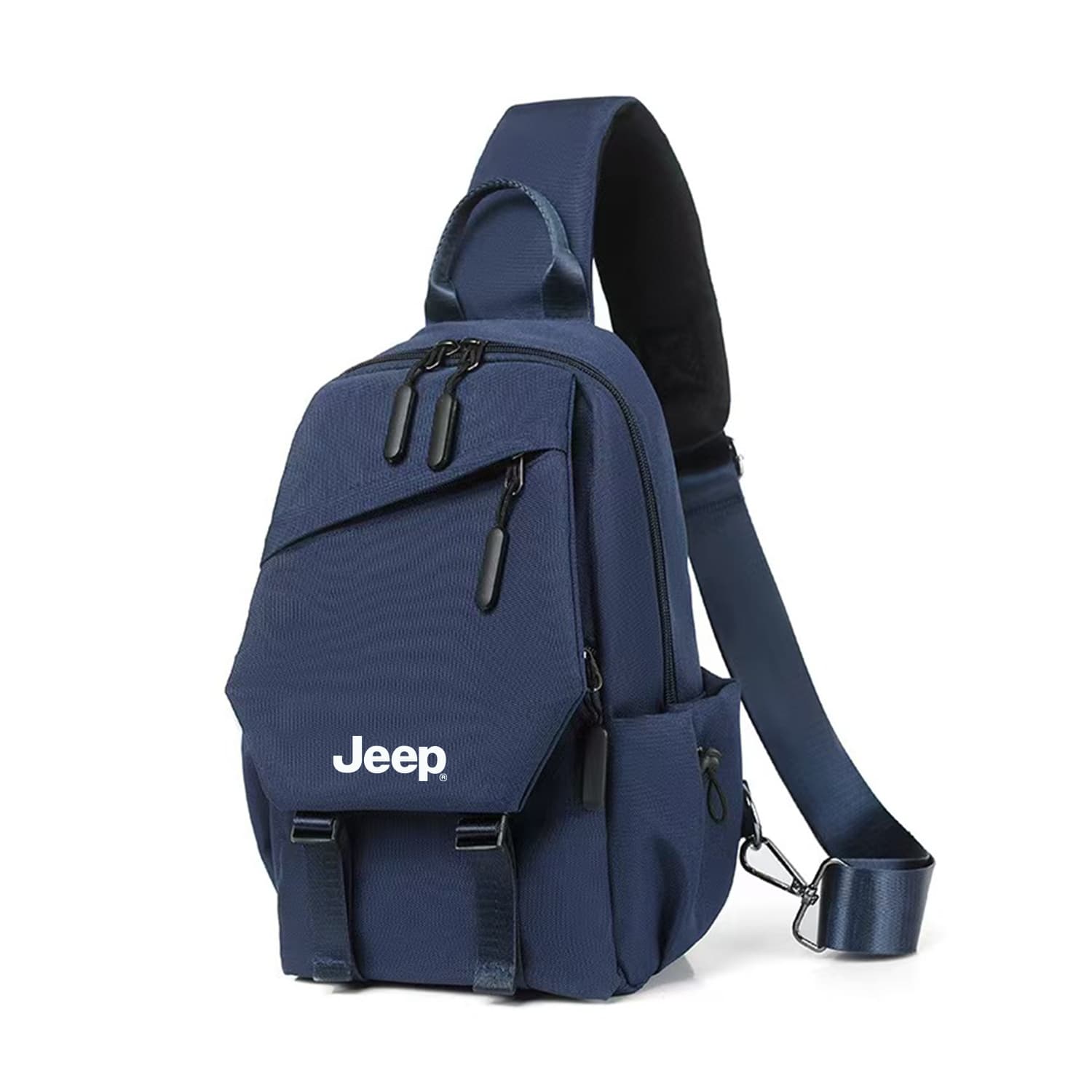 Нагрудная сумка Jeep Oxford Слинг Сумка (Slings) Стандартная (Standard) Унисекс Черный Серый Синий - изображение 7