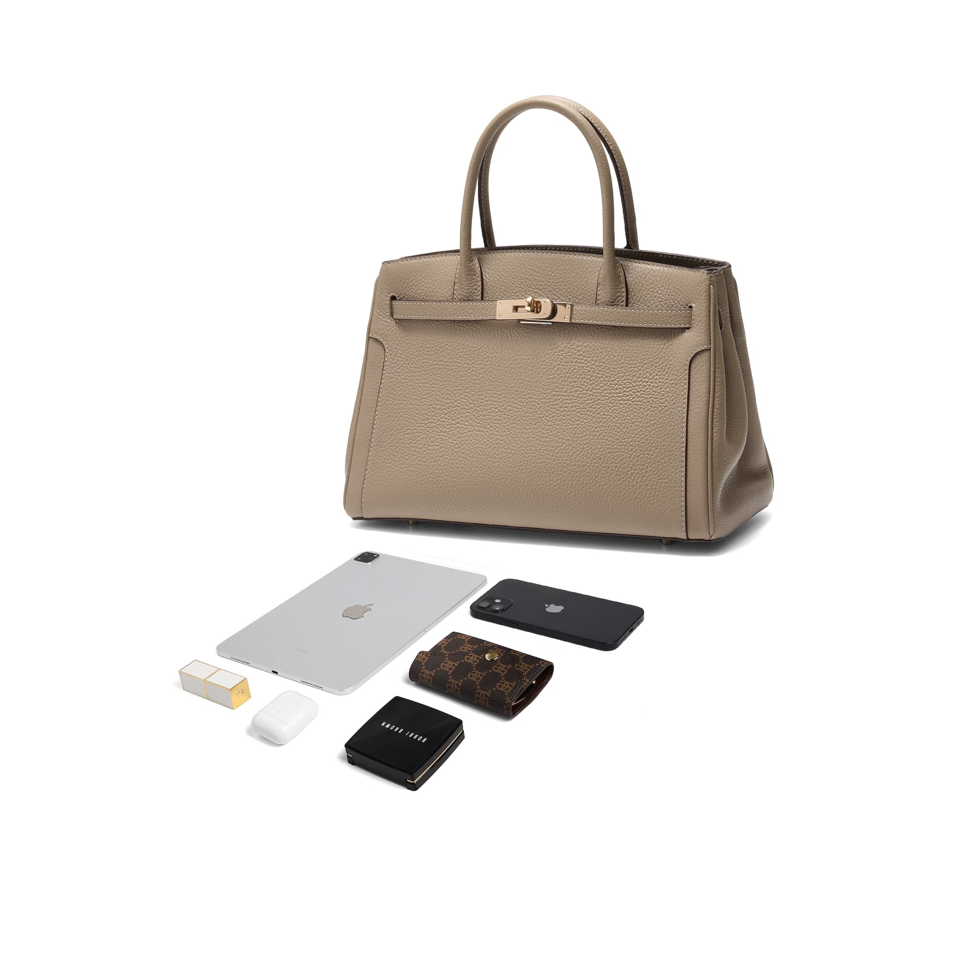 Сумка BELLE Artificial Leather Bag Women's Gray Brown Белль Искусственная кожа Сумка Женская Серый Коричневый - изображение 4