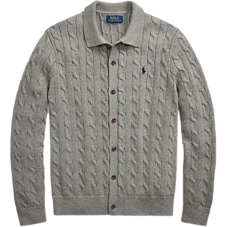 Polo Ralph Lauren FW25 Трикотаж Стандартный Размер Мужской Серый - изображение 1