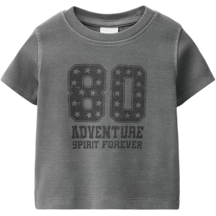 Футболка ZARA Серый Kids T-рубашки - изображение 1