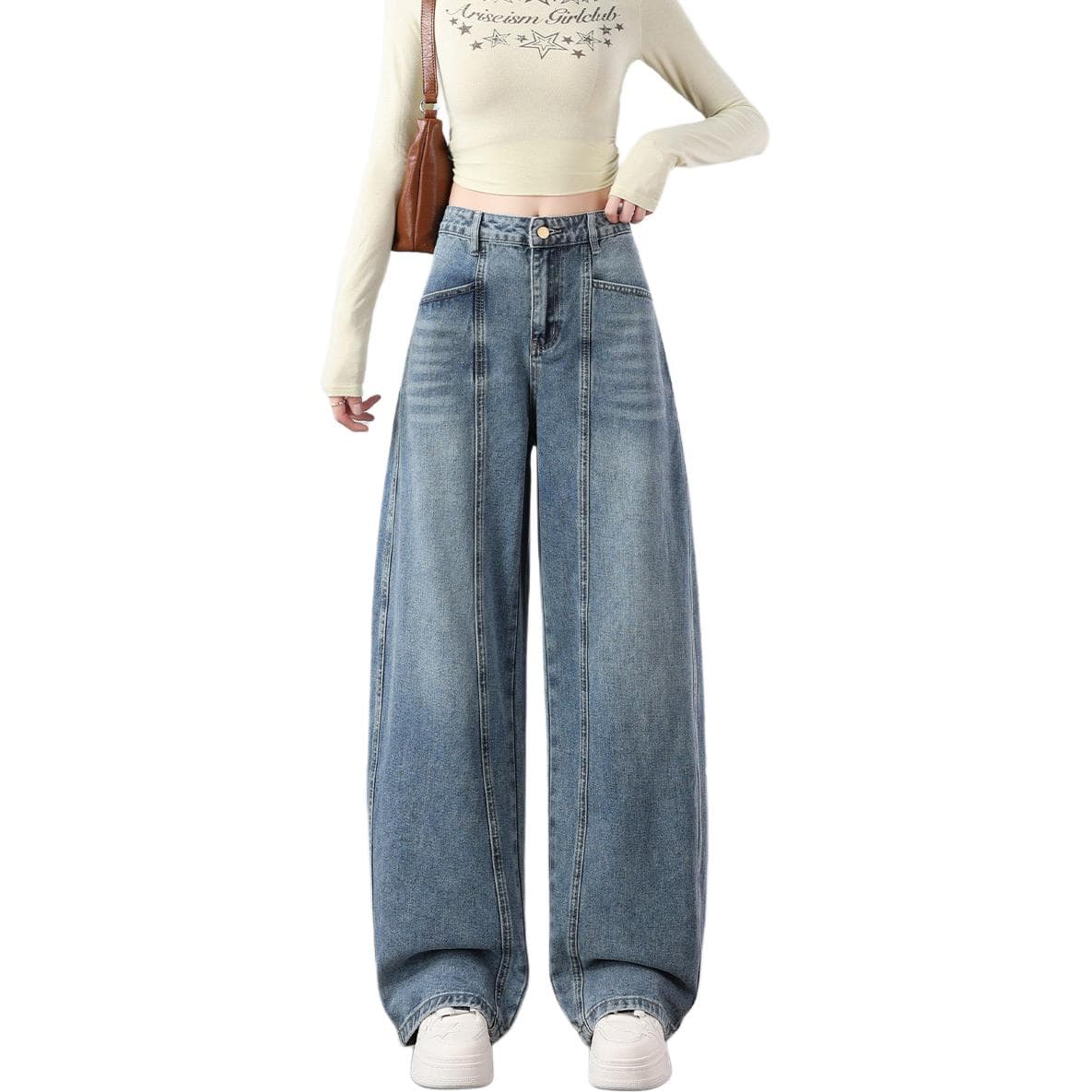 Джинсы Tonlion Medium Blue Women's Jeans Тонлион Средне-синие Женские Джинсы - изображение 1