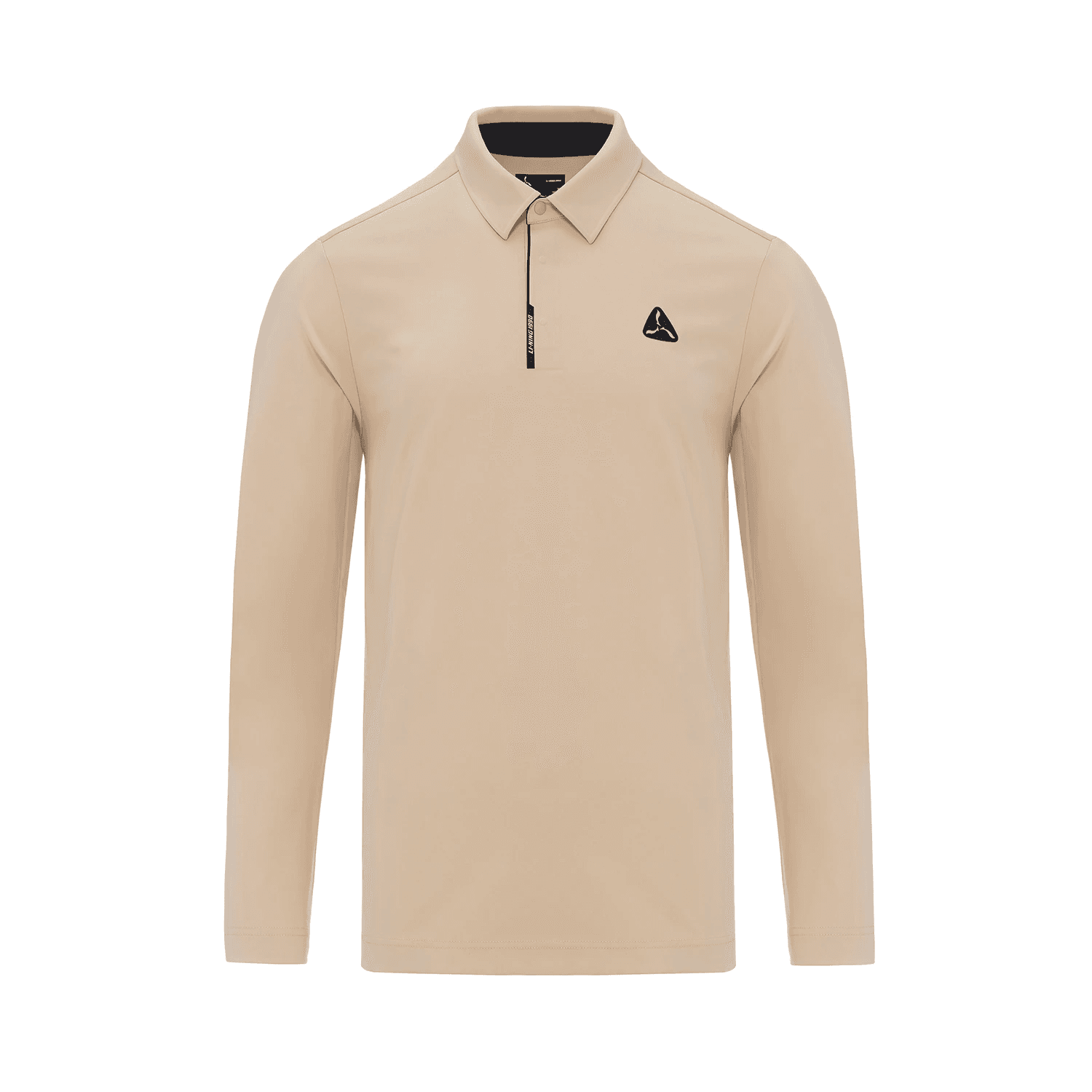 Поло LI-NING 1990 Минималистичный приталенный универсальный спортивный поло с длинным рукавом мужской - изображение 1