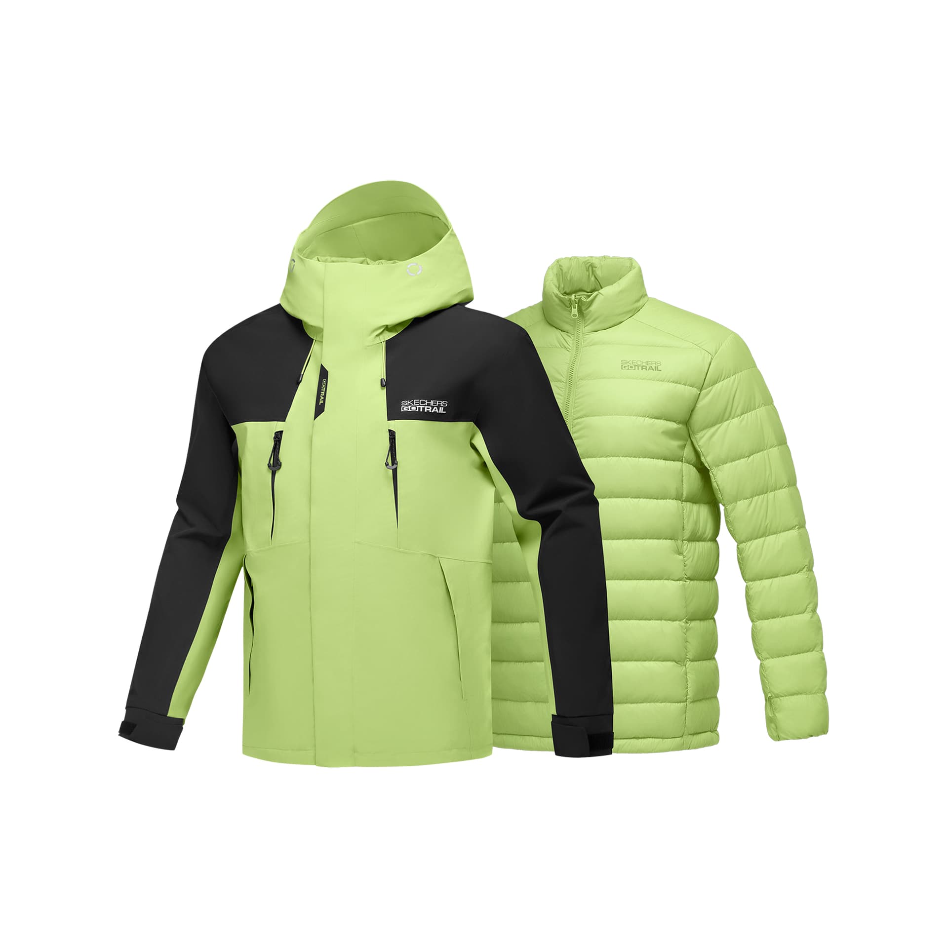 Демисезонная куртка Skechers Wilderness Outdoor Collection Водонепроницаемый и Дышащий Ветровка Мужская - изображение 1
