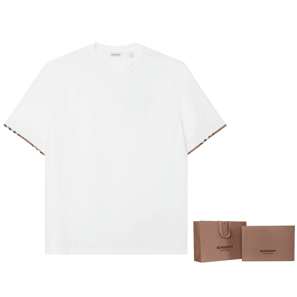 Футболка Burberry SS25 T Рубашка Мужская Белая - изображение 4