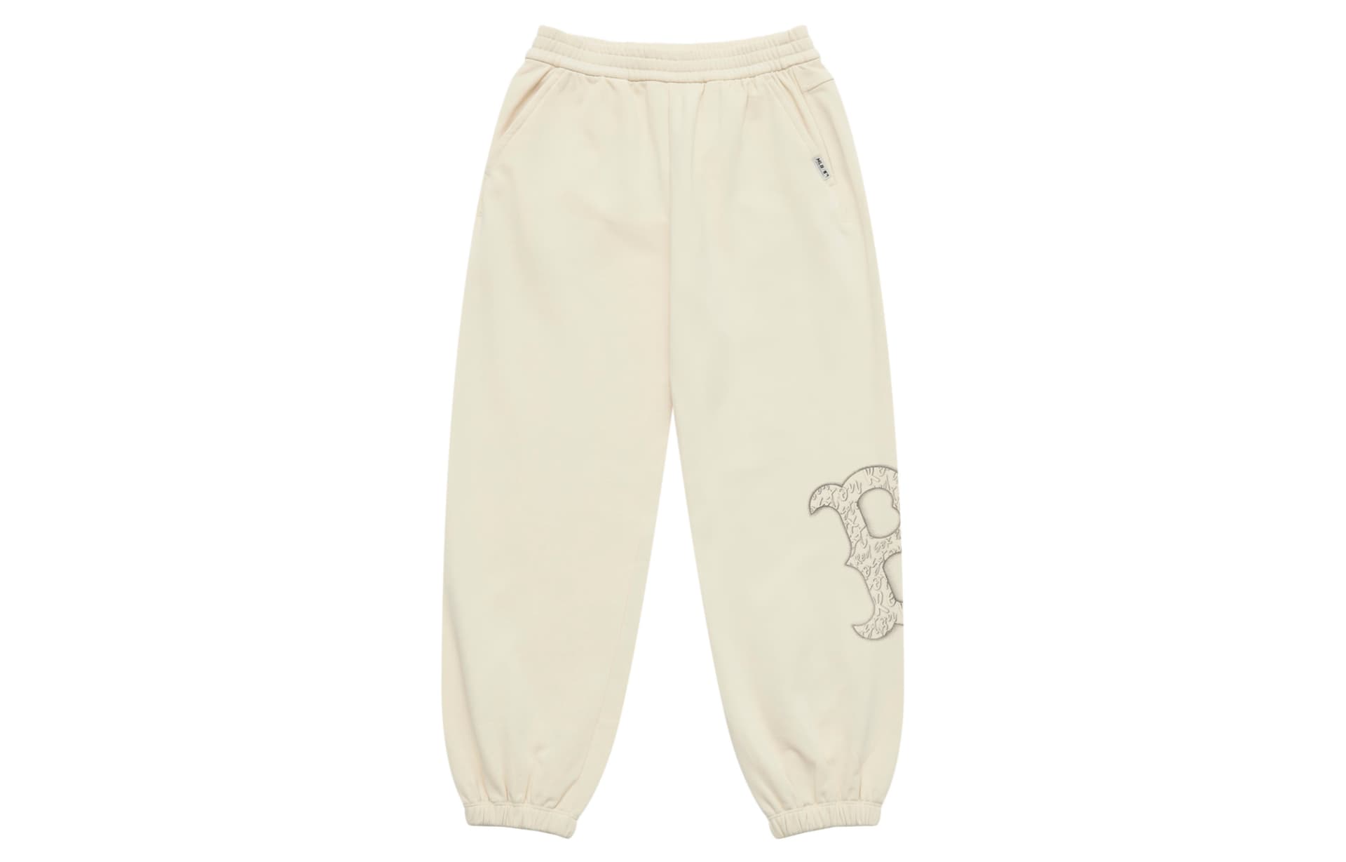 Штаны MLB Boston Red Sox Basic Collection 25FW Вязаные Тренировочные Штаны Унисекс Стандартный Размер Айвори - изображение 1