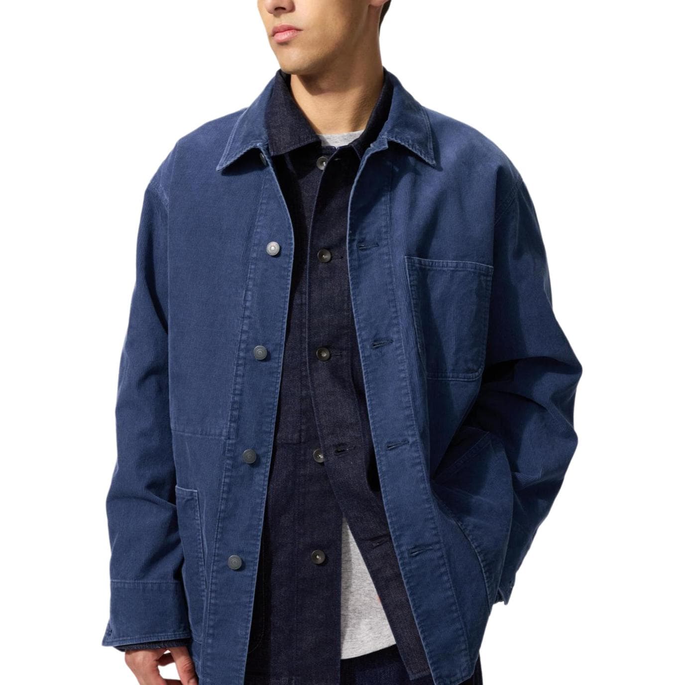 Куртка UNIQLO Темно-синий Мужской Куртки - изображение 1