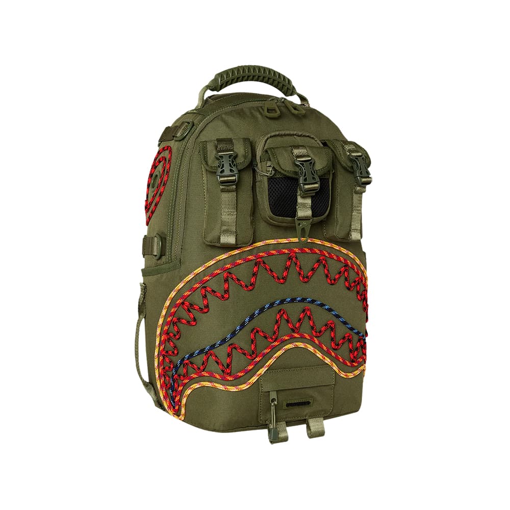 Рюкзак SPRAYGROUND Полиэфирное волокно Рюкзак Обычный (стандартный) Мужской Армейский зеленый - изображение 3