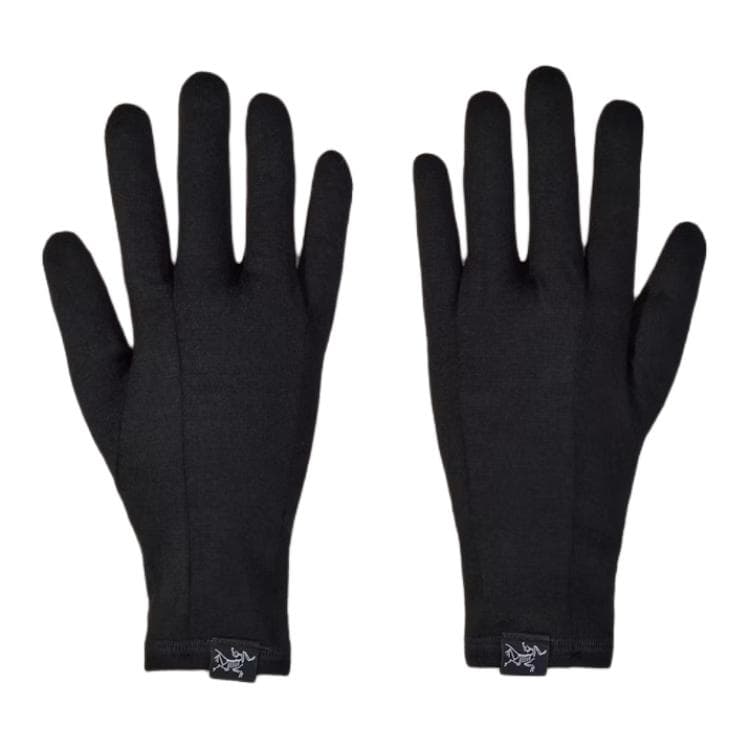 Arcteryx Однотонный Термозащитный Вязаные перчатки Мужской Черный - изображение 4